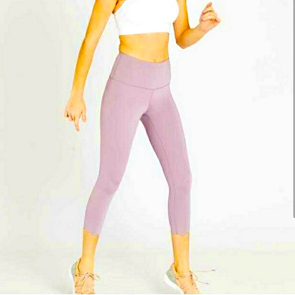 Altar’d State AS Revival Scalloped Leggings in Sage Green Large EUC